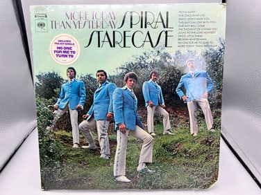 SEALED - Spiral Staircase: More Today Than Yesterday (1969), cover has corner promo cut, shrinkwrap