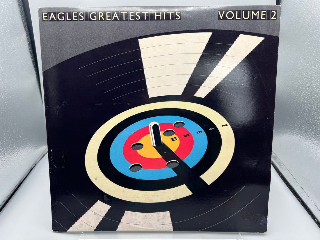 Eagles: Greatest Hits Volume 2 (1982), white promo label, promo stamp on back cover, minor cover (1 of 5)
