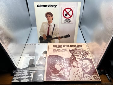 Three LP Lot (Eagle members): Glenn Frey: No Fun Aloud (1982); Don Henley: I Can't Stand Still