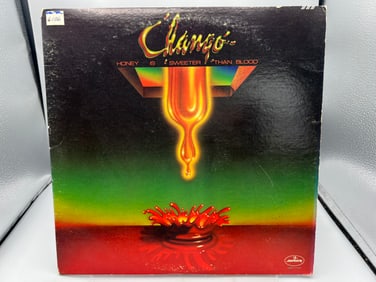 Chango: Honey Is Sweeter Than Blood (1976), promo stamp on back cover, slight cover corner wear