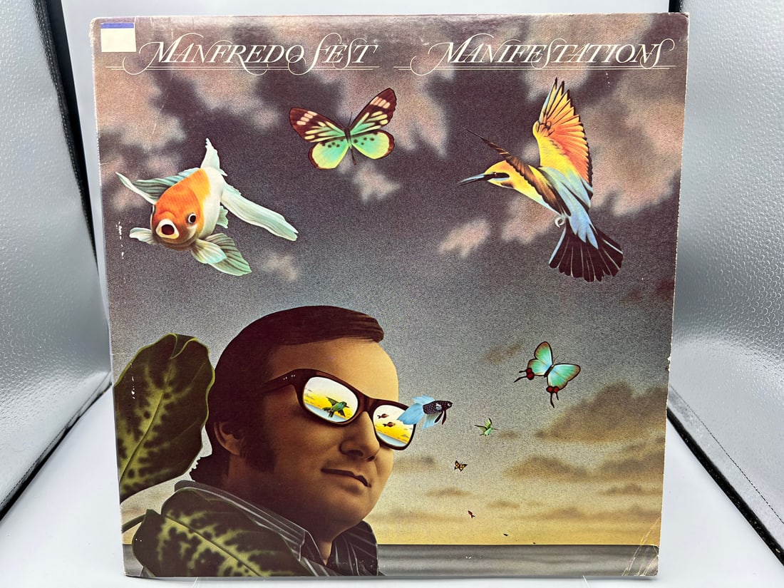 Manfredo Fest: Manifestations (1979), white label promo, promo sticker on back cover (1 of 5)