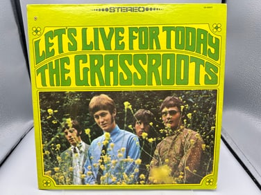 The Grassroots: Let's Live For Today (1967), promo hole in cover