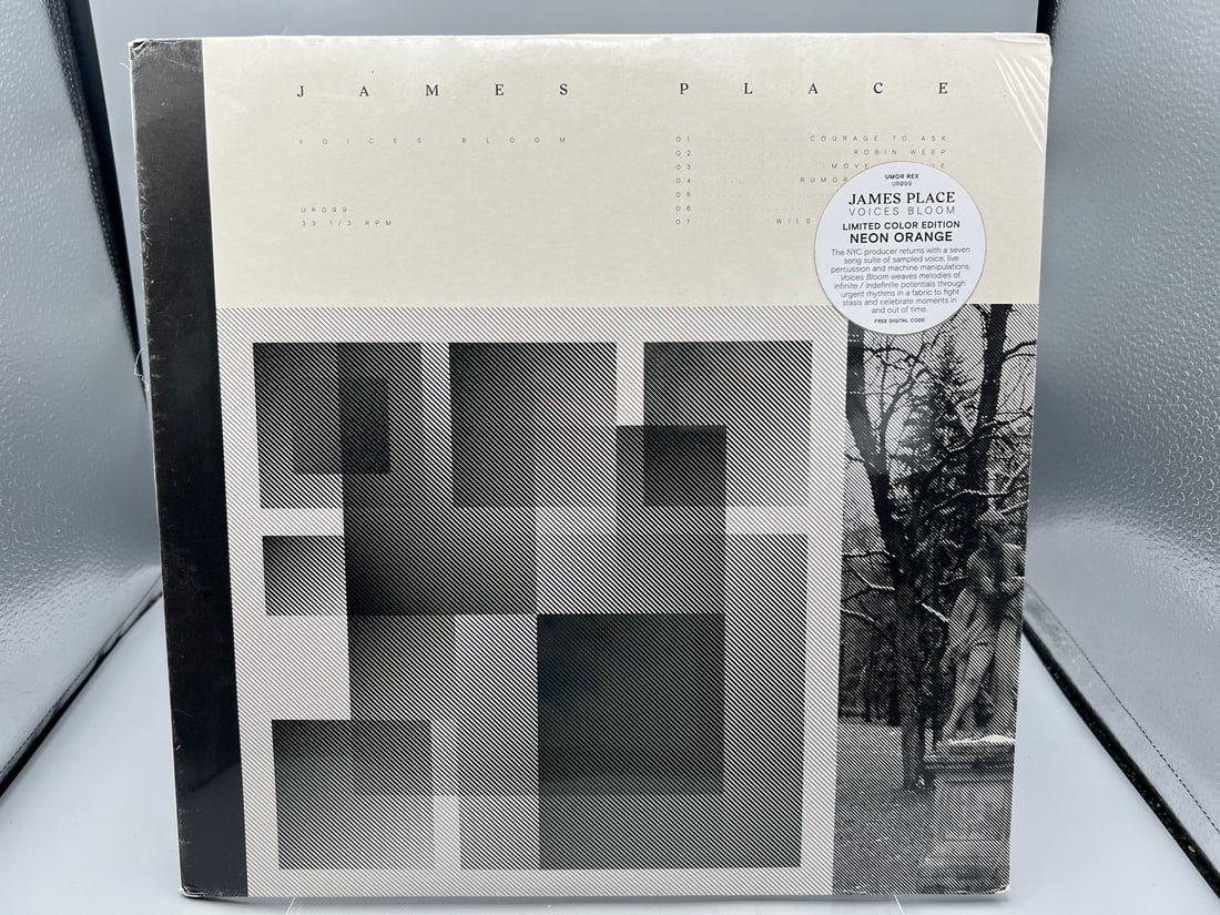 SEALED - James Place: Voices Bloom (2017), Limited Edition, neon orange vinyl (Experimental/Ambient): SEALED - James Place: Voices Bloom (2017), Limited Edition, neon orange vinyl (Experimental/Ambient) - Records have not been tested by the auction house for play quality. All items are sold as is.