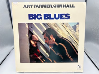 Art Farmer/Jim Hall: Big Blues (1978), white label promo, gatefold