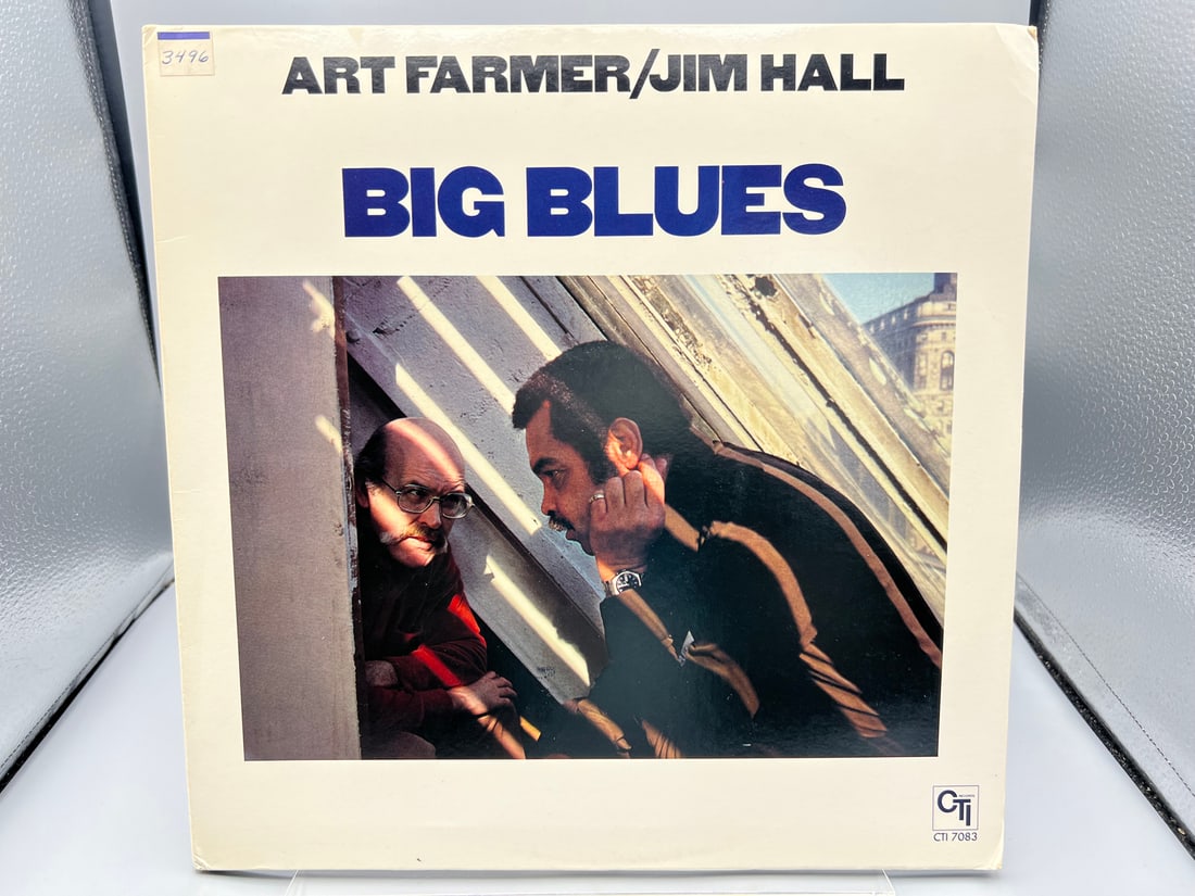 Art Farmer/Jim Hall: Big Blues (1978), white label promo, gatefold: Art Farmer/Jim Hall: Big Blues (1978), white label promo, gatefold - Records have not been tested by the auction house for play quality. All items are sold as is.