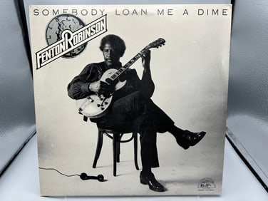 Fenton Robinson: Somebody Loan Me A Dime (1981), reissue, Alligator label, NAMI pressing