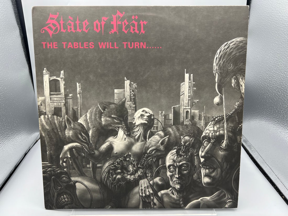 State of Fear: The Tables Will Turn….. And It's You Who's Going To Suffer (1996), lyric inner: State of Fear: The Tables Will Turn….. And It's You Who's Going To Suffer (1996), lyric inner sleeve (Hardcore/Punk) - Records have not been tested by the auction house for play quality. All items a