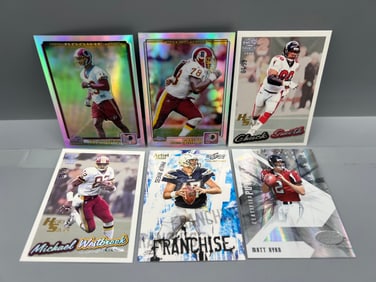 Lot of (6) Assorted Serial Numbered Football Cards W/ Phillip Rivers & Matt Ryan