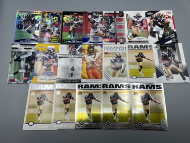 Lot of (19) Steven Jackson Football Cards W/ RCs, Inserts, & Numbered Cards