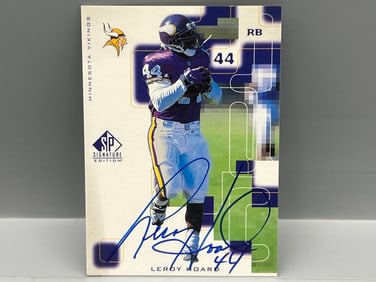 1999 Upper Deck SP Signature Edition Leroy Hoard On Card Auto #LH