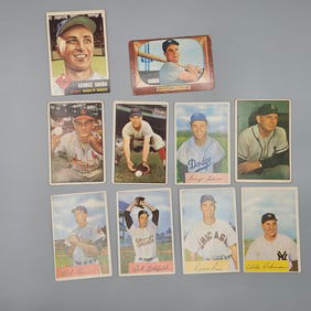 (3) 1953 Bowman,(1) 1953 Topps,(5) 1954 Bowman, (1) 1955 Bowman Baseball Cards