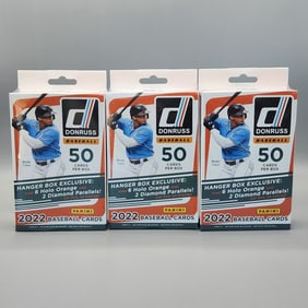(3) 2022 Donruss Baseball Hanger Boxes