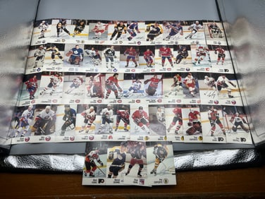 1988-89 Esso Hockey Complete 48 Card Sticker Set W/ Stars - Wayne Gretzky, Bobby Orr, Mario Lemieux,