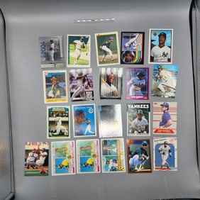 (21) Rickey Henderson Baseball Cards - Few Early Issues, Few Inserts Etc Etc