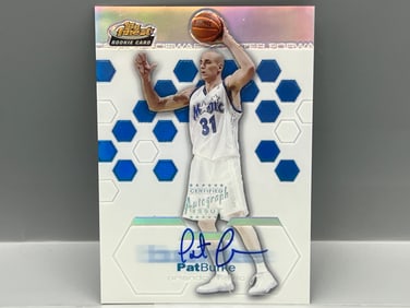 2003 Topps Finest Pat Burke On Card Refractor RC Auto #001/250