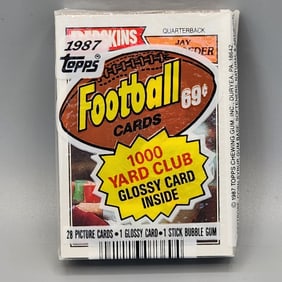 1987 Topps Football Cello Pack - Joiner on Back