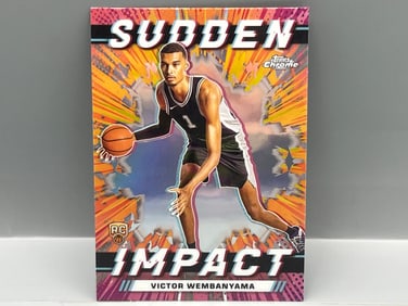 2023-24 Topps Chrome Victor Wembanyama Sudden Impact Refractor RC #SI-1