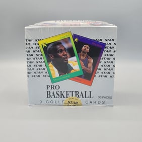 1993 Star Basketball Wax Box - 36 Packs