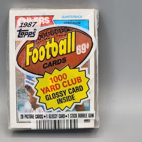 1987 Topps Football Cello Pack - Moon on Top