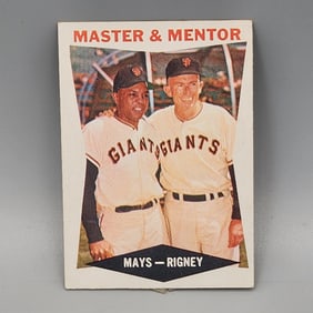 1960 Topps Master & Mentor #7 HOF - Willie Mays
