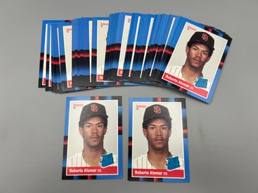 Lot of (50) 1988 Donruss Roberto Alomar RCs #34 - HOF