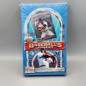 1993 Finest Baseball Wax Box - First Product Ever To Have Refractors - Iconic Box