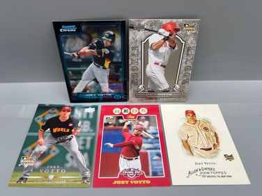 Lot of (5) Joey Votto Baseball RC/Prospect Cards