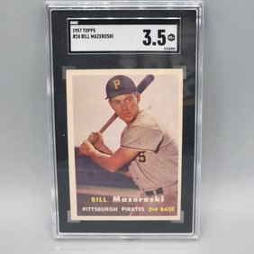 1957 Topps Bill Mazeroski #24 SGC 3.5 Rookie HOF