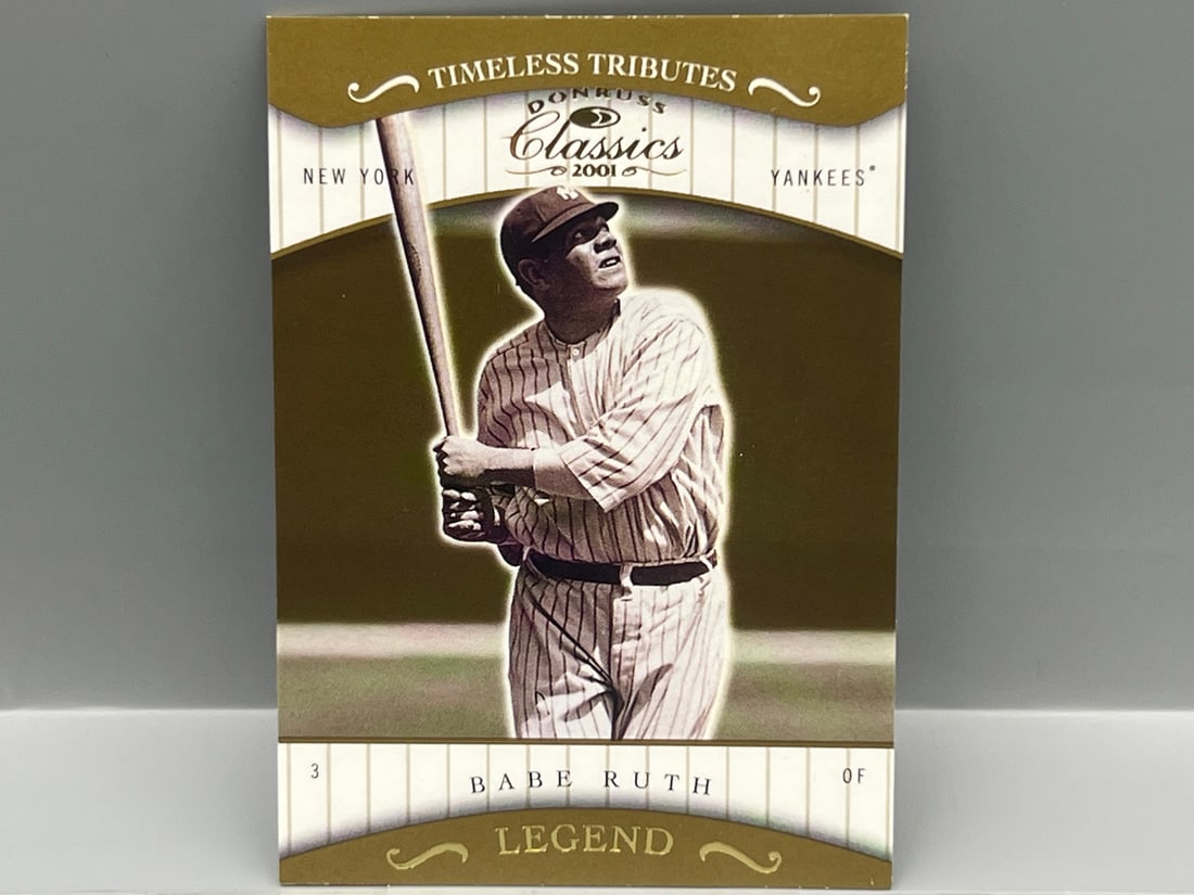 2001 Donruss Classics Babe Ruth Timeless Tributes #047/100 (1 of 2)