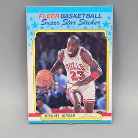 1988 Fleer Sticker Michael Jordan #7 HOF