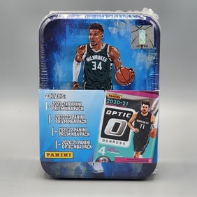 Donruss Optic Tin With Giannis On Front - 4 Packs 2020-21 through 2023-24 - Great Rookie Classes