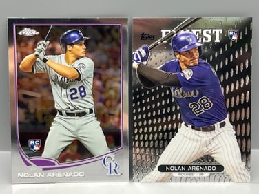 2013 Topps Chrome Nolan Arenado RC #78 & 2013 Finest RC #37