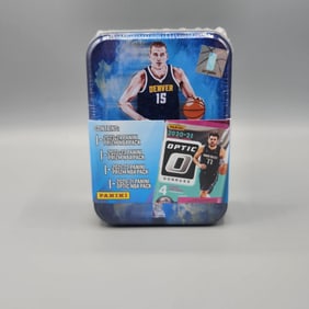 Donruss Optic and Prizm Tin With Jokic On Front - 4 Packs 2020-21 through 2023-24 - Great Rookie