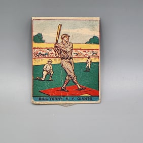 1933 Eclipse Import Bill Terry #405 Rookie HOF - Could Be His Toughest Rookie