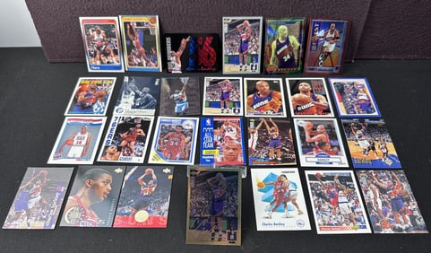 Lot of (27) Charles Barkley Basketball Cards W/ Inserts & Parallels - Varying Conditions