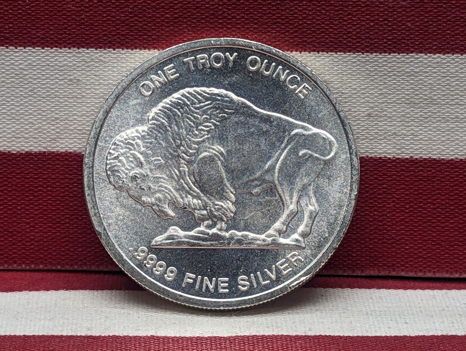 1 Oz. .9999 FINE SILVER Indian Head Buffalo Nickel Designed Round (1 of 2)