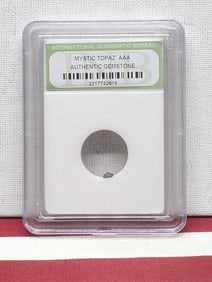 Authentic Gemstone!! Mystic AAA Topaz!! - Slabbed by International Numismatic Bureau
