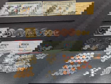 HUGE! Grab Bag of Various Vintage & Modern U.S. Coins, Currency & Tokens - Including (2) Mercury