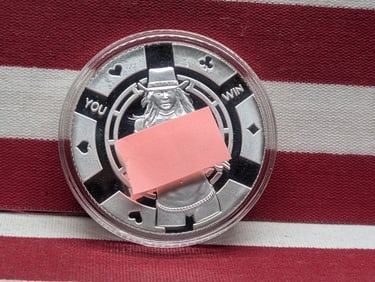 1 Oz. .999 FINE SILVER You Win You Lose Designed Round in Capsule