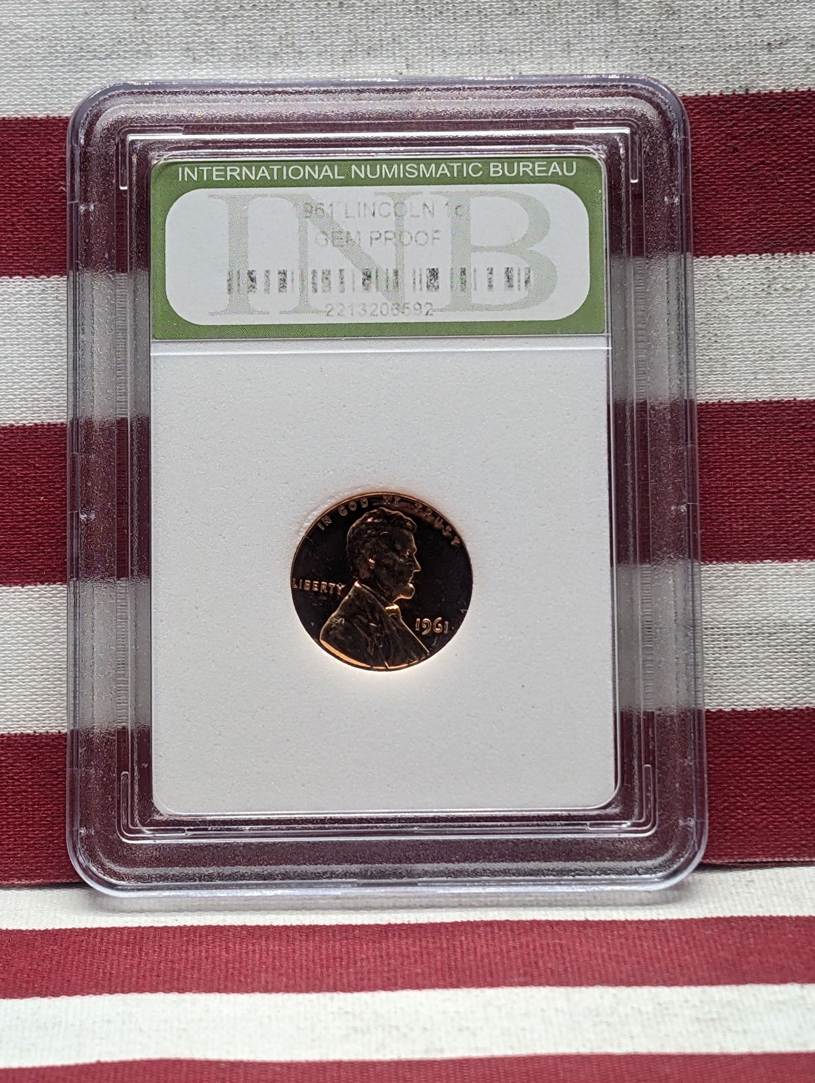 1961 Lincoln Memorial Cent - Slabbed INB. GEM PROOF (1 of 4)