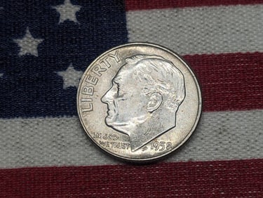1958-D Roosevelt 90% Silver Dime