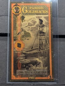 1/500th Troy Oz. 24k PURE GOLD 2025 $2.00 Florida Goldback