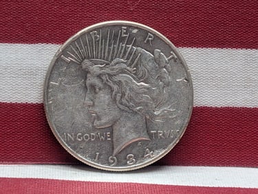 1934-P Peace Silver Dollar **AU++ Tough Date!!**