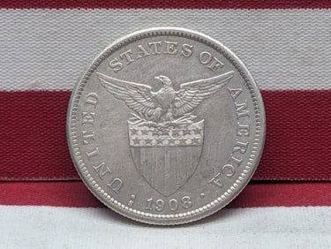 1908-S Philippines One Peso, Key Date
