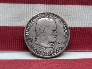 1922 Ulysses S. Grant 90% Silver Half Dollar