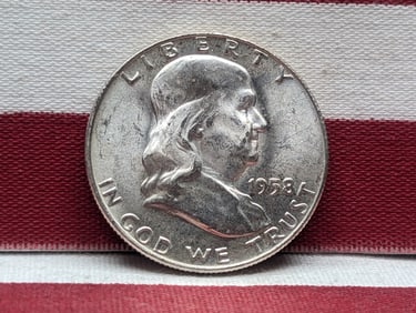 1958-D Franklin Silver Half Dollar