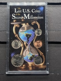 The Last U.S. Coins of the Second Millennium Collection in Display, 1998-D Kennedy Half Dollar, 1999