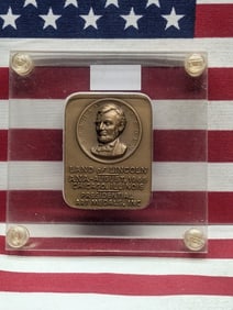 Land of Lincoln ANA August 1966 Chicago, Illinois Presidential Art Medal in Capital Case