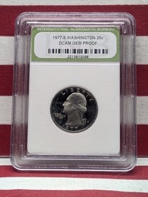 1977-S Washington Quarter - Slabbed INB. GEM PROOF DCAM
