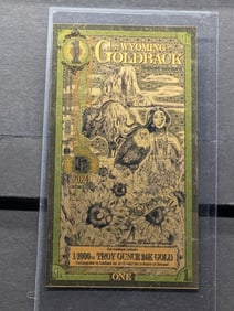 1/1000th Troy Oz. 24k PURE GOLD 2024 $1.00 Wyoming Goldback